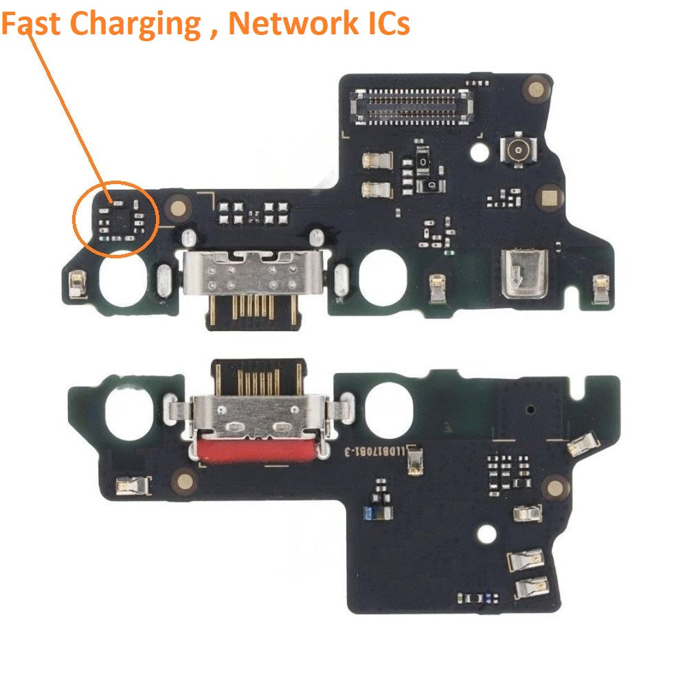 Charging Port PCB Board Flex For Moto E13 (Fast Charging Network ICs)