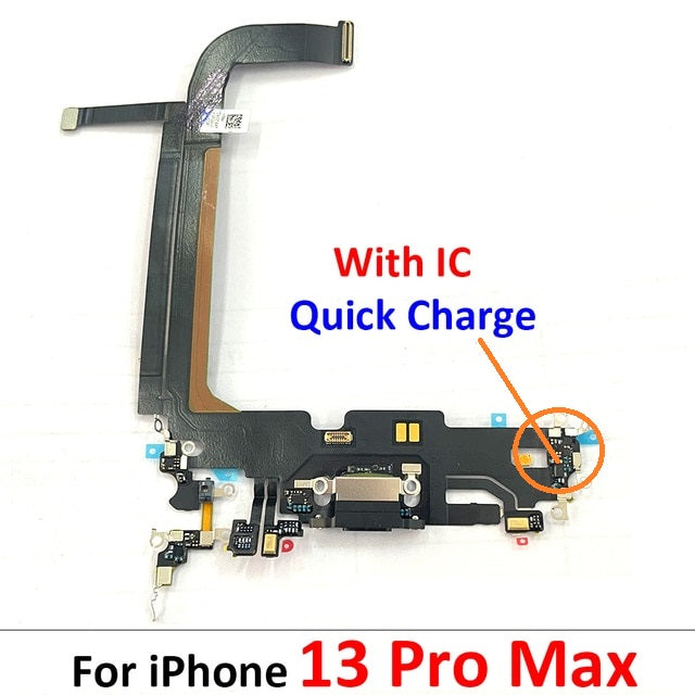 Charging Port Flex Cable for iPhone 13 Pro Max ICS Present