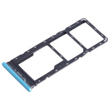 Sim Tray Card Holder For Infinix Hot 12 Play : Blue