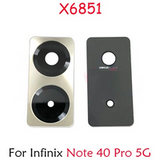 Back Rear Camera Glass Lens For Infinix Note 40 Pro 5G : Gold