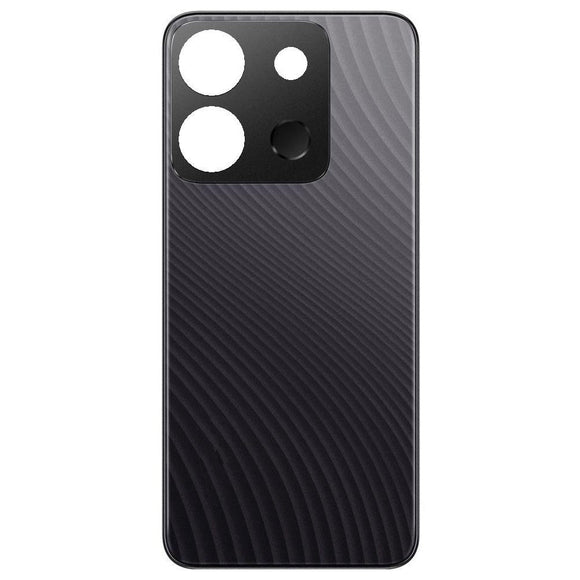 Back Panel Cover For Infinix Smart 7 India 4G : Black