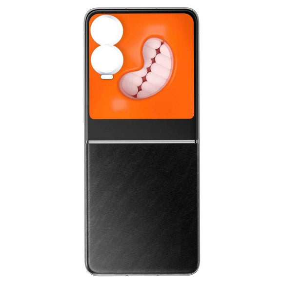 Back Panel Cover For Infinix Zero Flip 5G : Black