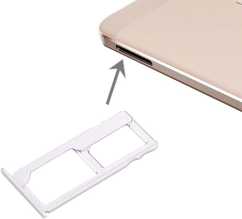 Dual SIM Card Holder Tray For Le Eco 1S X500 : Silver