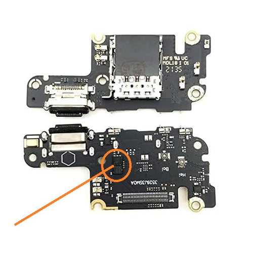 Charging Port PCB Board Flex For Mi 10T 5G (Fast Charging Network ICs)