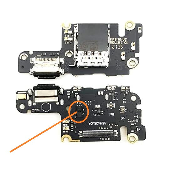 Charging Port PCB Board Flex For Mi 10T 5G (Fast Charging Network ICs)