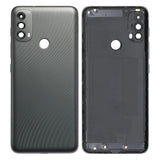 Back Panel Battery Door Cover For Moto E40 : Black