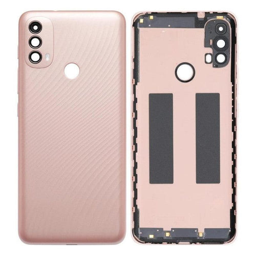 Back Panel Battery Door Cover For Moto E40 : Pink