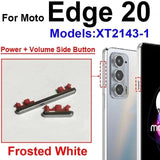 External Power and Volume Buttons For Moto Edge 20 : Pearl White