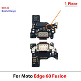 Charging Connector Flex / PCB Board Port For Moto Edge 60 Fusion 5G