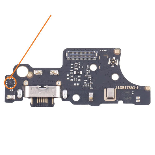 Charging Port PCB Board Flex For Moto G04s (Fast Charging Network ICs)