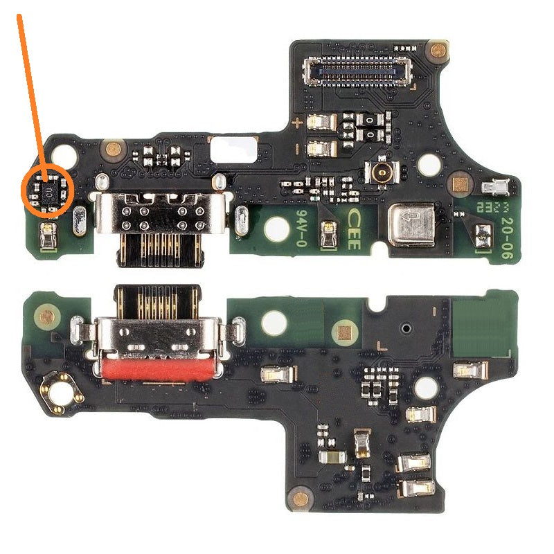 SPAREWARE Usb Charging Port Charging Pcb Connector Flex Cable Compatible For Motorola G14