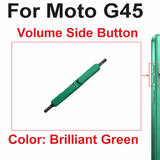 External Side Button Out Keys Volume Buttons For Moto G45 5G Brilliant Green