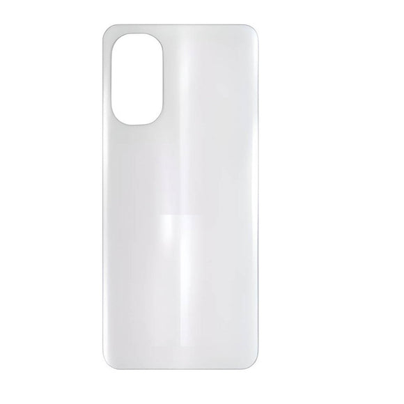 Back Panel Battery Door Cover For Moto G82 5G : White Lily