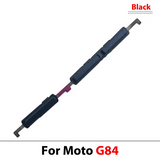 External Side Button Out Keys Power Volume Buttons For Moto G84 5G Black