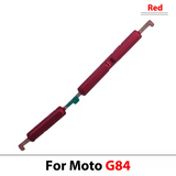 External Side Button Out Keys Power Volume Buttons For Moto G84 5G Red