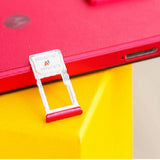 Sim Tray Card Holder For Moto G84 : Red Magenta