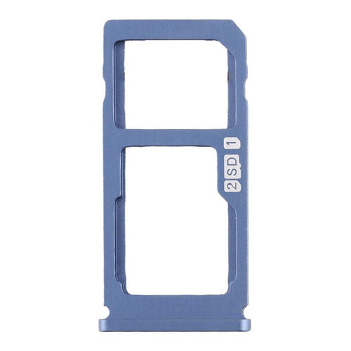 SIM Card Holder Tray For Nokia 8 : Polished Blue