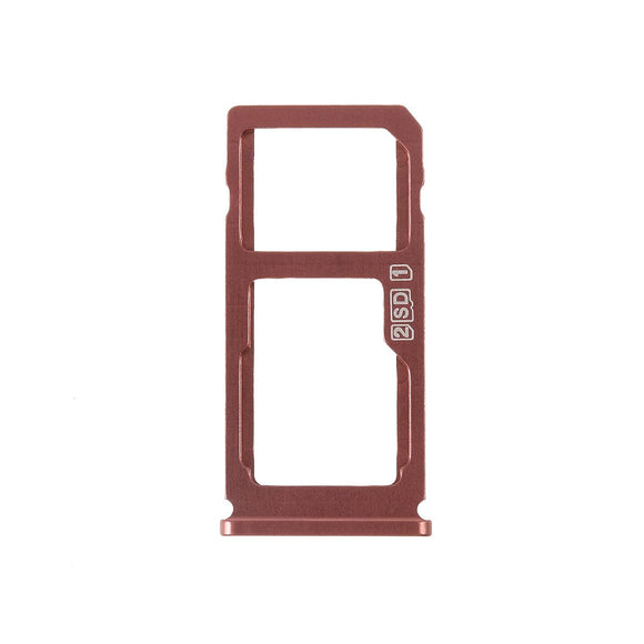 SIM Card Holder Tray For Nokia 8 : Polished Copper / Brown