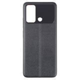 Back Panel Cover For Poco C55 4G : Black