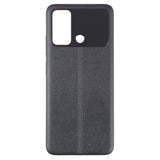 Back Panel Cover For Poco C55 4G : Black