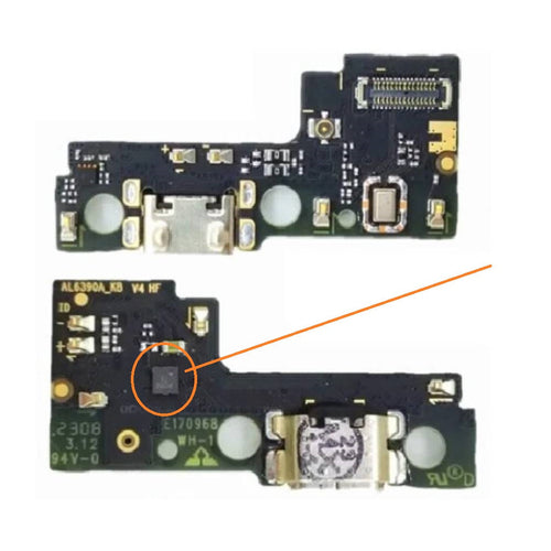 Charging Port PCB Board Flex For Poco C55 (Fast Charging Network ICs)