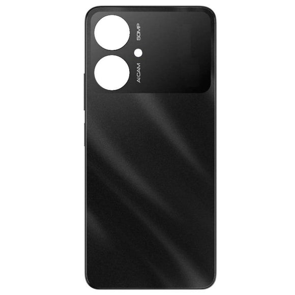 Back Panel Cover For Poco M6 5G : Black