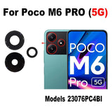 Back Rear Camera Glass Lens For Poco M6 Pro 5G