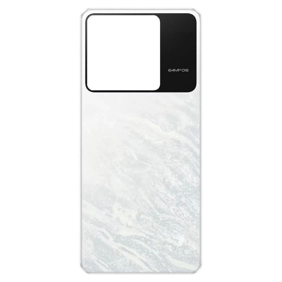 Back Panel Cover For Poco X6 5G : White