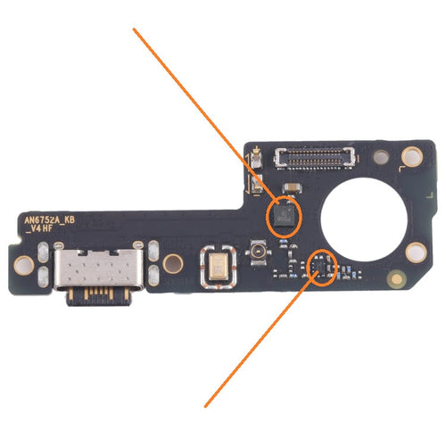 Charging Port PCB Board Flex For Poco X6 Neo (Fast Charging Network ICs)