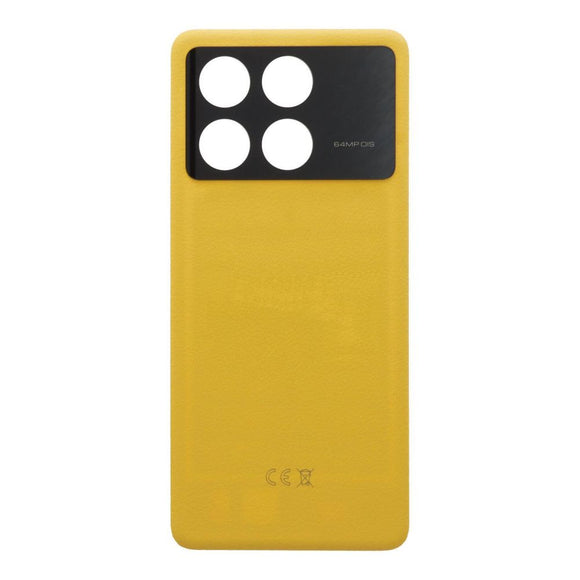 Back Panel Cover For Poco X6 Pro 5G : Yellow