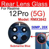 Back Rear Camera Glass Lens For Realme 12 Pro 5G : Blue