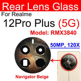 Back Rear Camera Glass Lens For Realme 12 Pro Plus 5G : Beige