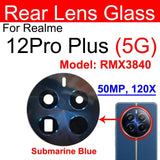 Back Rear Camera Glass Lens For Realme 12 Pro Plus 5G : Blue