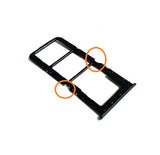 SIM Card Holder Tray For Realme C25Y : Black