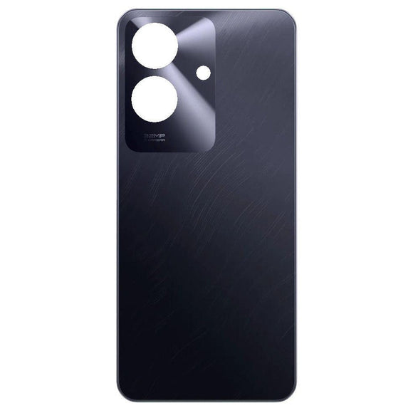 Back Panel Battery Door Cover For Realme Narzo N61 : Black