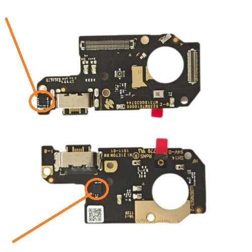 Charging Port PCB Board Flex For Redmi Note 12 4G (Fast Charging Network ICs)