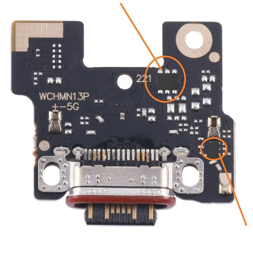 Charging Port PCB Board Flex For Redmi Note 13 Pro Plus 5G (Fast Charging Network ICs)