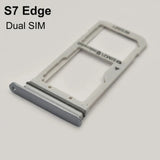 Dual SIM Card Holder Tray For Samsung Galaxy S7 Edge G935 (Grey)