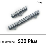 External Side Button Out Keys Power Volume Buttons For Samsung S20 Plus 5G Silver Gray