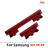 External Power and Volume Buttons For Samsung S21 FE 5G : Red