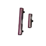 External Side Button Out Keys Power Volume Buttons For Samsung S22 Ultra 5G Burgundy Red
