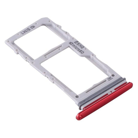 Dual Sim Tray Card Holder For Samsung Galaxy S8 Plus : Red