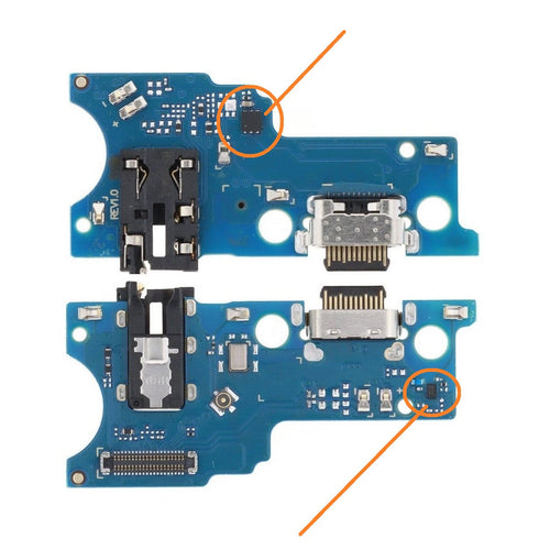 Charging Port PCB Board Flex For Samsung A04e (Fast Charging Network ICs)