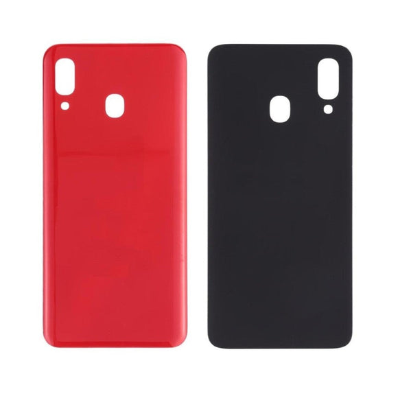 Back Panel Cover For Samsung Galaxy A20 4G : Red