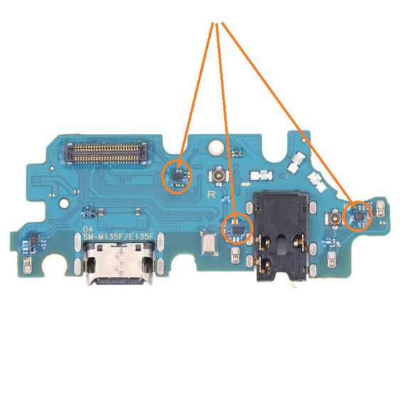 Charging Port PCB Board Flex For Samsung F13 (Fast Charging Network ICs)