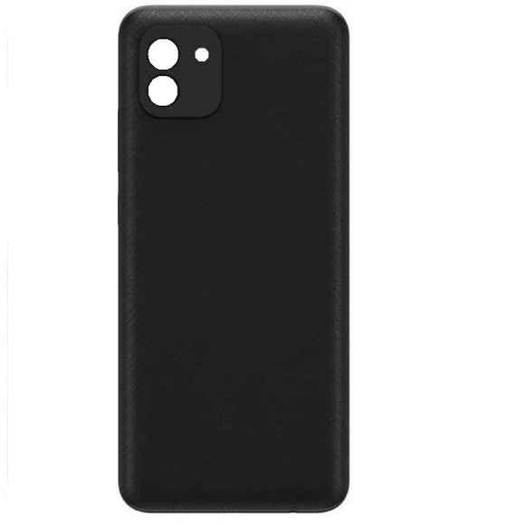 Back Panel Cover For Samsung Galaxy A03 4G : Black