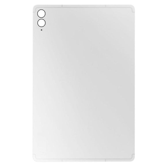 Back Panel Cover For Samsung Galaxy Tab S9 FE Plus 5G : Silver