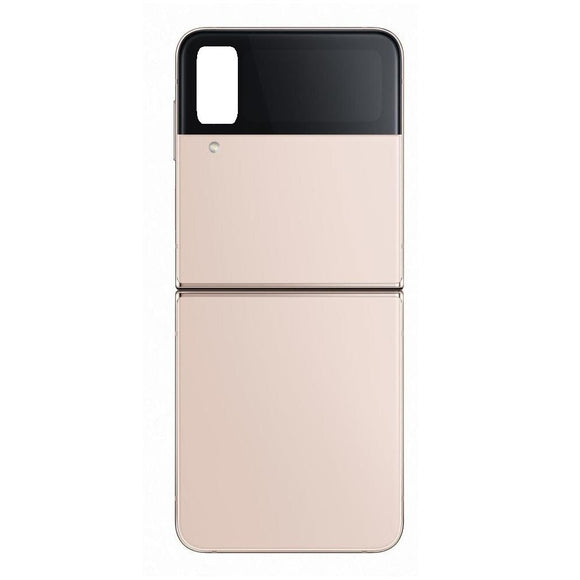 Back Panel Cover For Samsung Galaxy Z Flip 4 5G : Pink Gold