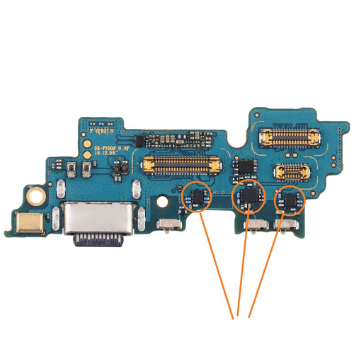 Charging Port PCB Board Flex For Samsung Z Flip 4G (Fast Charging Network ICs)