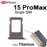 Single Sim Tray Card Holder For iPhone 15 Pro Max : Titanium